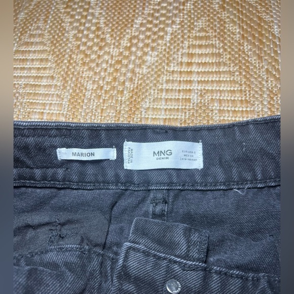 Mango MNG Women's Marion Black Denim Mini Skirt, Size S, Great Condition - Picture 8 of 9